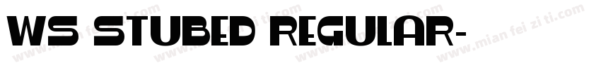 WS Stubed Regular字体转换